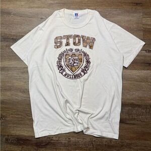 VTG‎ 80's Stow Bulldogs School T Shirt